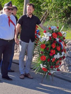 Župan Kovačič in predsednik Zver z vencem